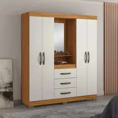 LOAGO - ROPERO 4 PUERTAS 3 CAJONES NT-5015