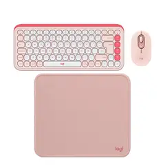 LOGITECH - COMBO TECLAD+ MOUSE POP ICON BLUETOOTH+PAD MOUSE 200X230