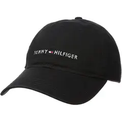 TOMMY HILFIGER - Gorra De Algodón Clasica - Negra Gorro Negro