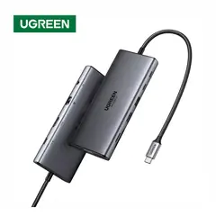 UGREEN - Adaptador Hub 11 en 1 USB-C USB-A HDMI VGA Micro SD Ethernet Compatible Mac Windows