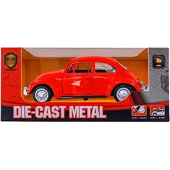 GENERICO - VOLKSWAGEN ESCARABAJO ROJO ESCALA 136