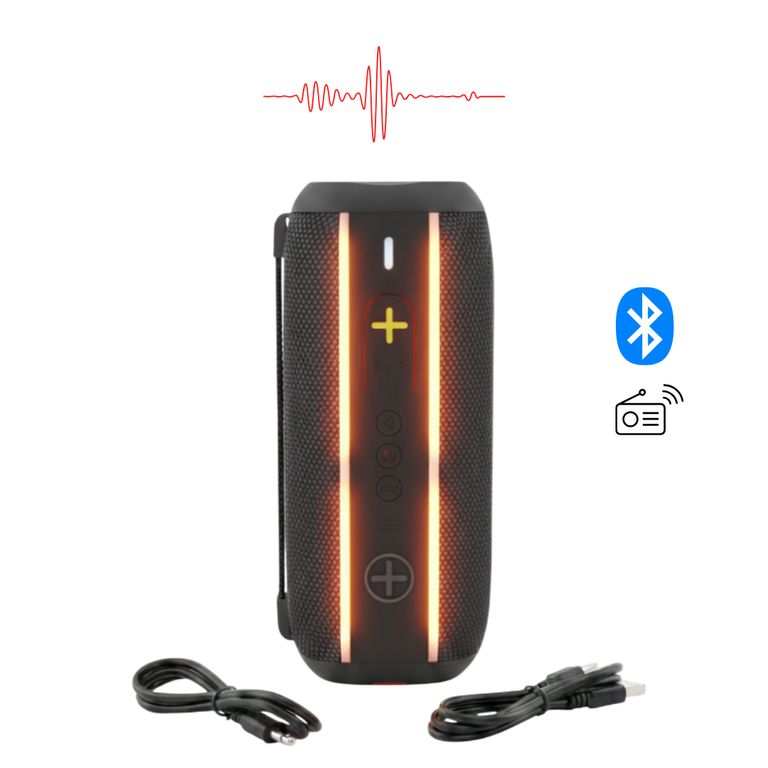 PARLANTE KMS-263 NEGRO BLUETOOTH PORTÁTIL