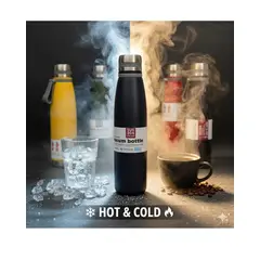 GENERICO - Termo Estilo Botella de Acero Inoxidable - 800 ml