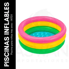 GENERICO - Piscina para niños tres aros - INTEX
