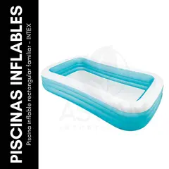 GENERICO - Piscina inflable rectangular familiar - INTEX
