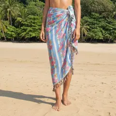 KAST PE - Pareo Falda Salida de Playa modelo Bondi - Celeste