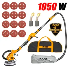 INGCO - Lijadora Industrial Pared Techo Drywall Paneles Yeso 9″ DWS10501 1050W Linea Pesada