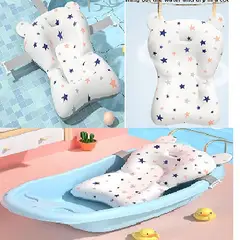 GENERICO - Almohadilla de baño para bebé cojín de apoyo de baño para recién nacido