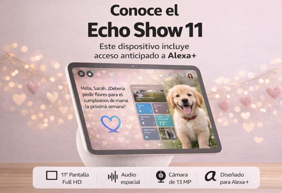Echo Show 11 Amazon, Pantalla Inteligente Full HD de 11”