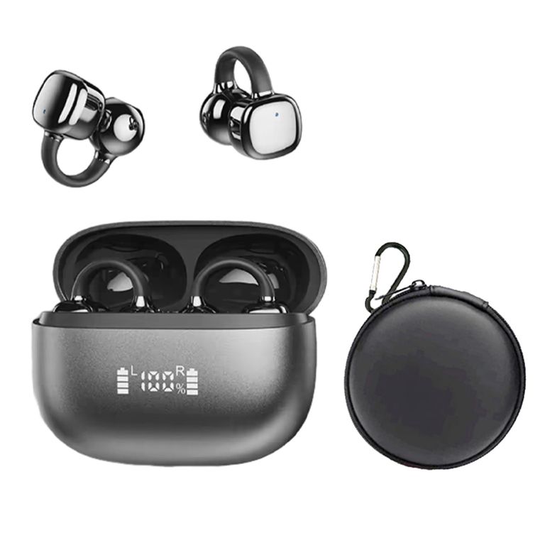 Audífonos Clip Plus RS119 TWS Bluetooth 6.0 - Negro y estuche