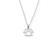 SANTORAL - Dije Angel y Cadena - Plata