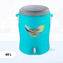 GENERICO - Cooler de Poliuretano Platino con Caño y Asa Pinnacle Celeste 40 Litros