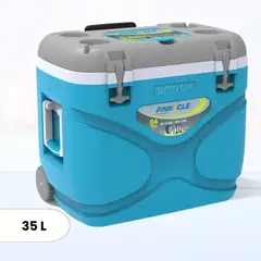 GENERICO - Cooler de Poliuretano Prudence con Ruedas Pinnacle Celeste 45 Litros