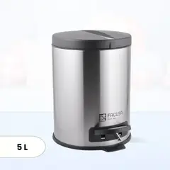 GENERICO - Papelera Clean con Pedal Facusa 5 Litros