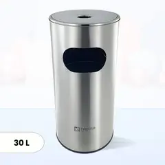 GENERICO - Papelera de Acero Inox Cigar Facusa 30 Litros