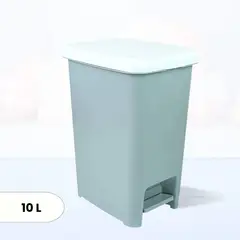 BASA - Papelera Automática Ahorra Espacio Homy Slim Gris 10 Litros