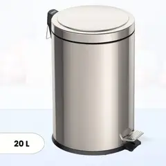 TRAMONTINA - Papelera con Pedal de Acero Inoxidable 20 litros