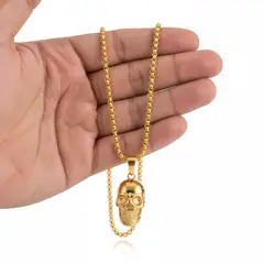 GENERICO - COLLAR CADENA DE HOMBRE DIJE CALABERA