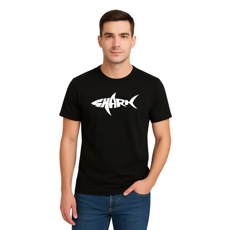 Polo 100% Algodón Estilo Clasico Unisex AquaModa Logo TIBURÓN REFLECTIVO POAMTBLBR1