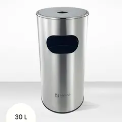 GENERICO - Papelera de Acero Inox Cigar Facusa 30 Litros