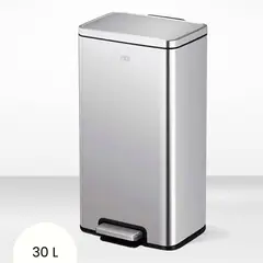 EKO - Papelera con pedal de Acero Inoxidable 30 Litros