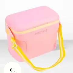 GENERICO - Cooler de Espuma de Poliuretano Passion con Cinta Rosado 8 Litros