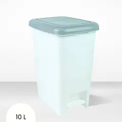 BASA - Papelera Automática Ahorra Espacio Homy Slim Blanco 10 Litros