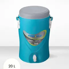 GENERICO - Cooler de Poliuretano Platino con Caño y Asa Pinnacle Celeste 20 Litros
