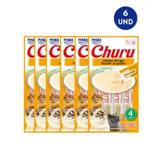 MOR - Churu Pollo Snack Húmedo para Gatos Pack x 6