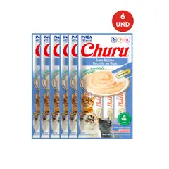 MOR - Churu Atún Snack Húmedo para Gatos Pack x 6