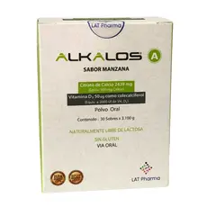 GENERICO - Alkalos LAT Pharma - Citrato De Calcio + Vitamina D3 30 Sobres Polvo