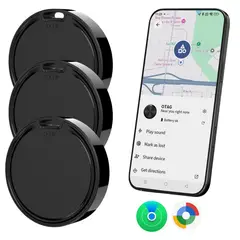 GENERICO - Paquete de 3 unidades de Rastreador de Objetos para Llaves y Equipaje Compatible Find My y Find Hub