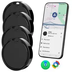 GENERICO - Paquete de 4 unidades de rastreador de sistema dual para iOS y Android Bluetooth