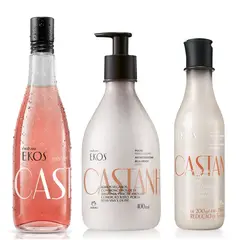 NATURA - KIT EKOS CASTAÑA (FRESCOR 150 ML + JABÓN CORPORAL 195 ml + CREMA CORPORAL 400 ml)