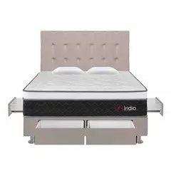 FORLI - Dormitorio Iridio 4 Cajones Beige 2 Plz