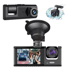 GENERICO - Camara de seguridad para Auto Dashcam 3 Lentes Hd 1080p