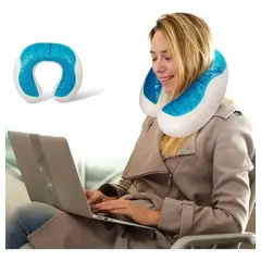 OEM - Almohada Cervical De Gel Refrigerante U para Viaje Oficina Ergonómico Aliviar Dolor Hombros