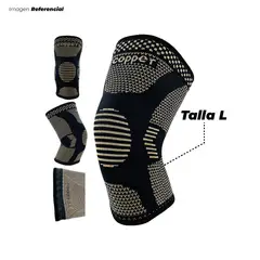 GENERICO - Rodillera Deportiva Copper de Fibra de Cobre Talla L