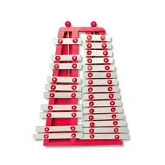 GENERICO - Xilófono Metalofono Cromático 25 Notas Doble Hilera Venturi