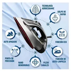 OSTER - Plancha de vapor GCSTAC6953 con tecnología aerocerámica