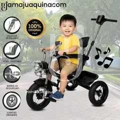 BEAUTIFUL - Triciclo Chavito con Guiador «YARLEY» Musical Black