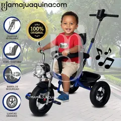 BEAUTIFUL - Triciclo Chavito con Guiador «YARLEY» Musical Blue