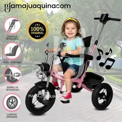 BEAUTIFUL - Triciclo Chavito con Guiador «YARLEY» Musical Pink