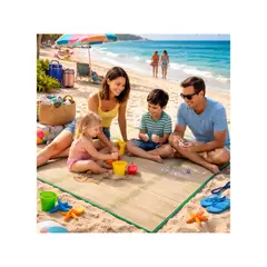 GENERICO - TAPETE PARA PISO - PETATE MULTIUSO FAMILIAR 180 x 90 CM – IDEAL PARA PLAYA, HOGAR Y JUEGOS