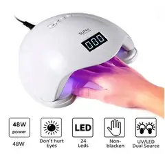 OEM - Lampara de Uña para Rapido Curado Gel Uñas SUN5 Secador de 48W