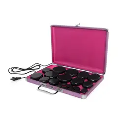 GENERICO - Piedras Calientes con Maleta Calentadora de 20 PCS