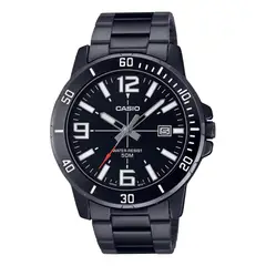 CASIO - Reloj MTP-VD01B-1BVUDF Hombre Acero Negro