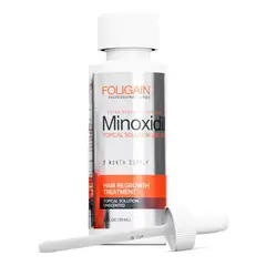 KIRKLAND - Minoxidil Foligain 5% Liquido 60 ml Control Caida Cabello Aumento de Barba