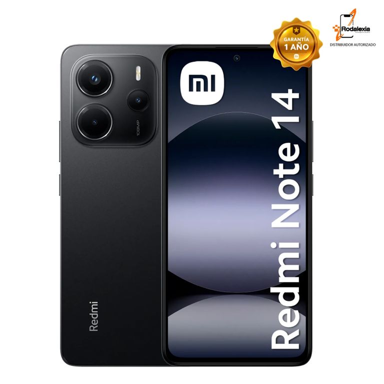 CELULAR REDMI NOTE 14 8GB RAM 256GB ROM COLOR NEGRO OCASO