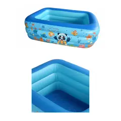 GENERICO - PISCINA INFLABLE AZULCELESTE 110x160x40 cm